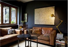 Tan Leather Sofa on Pinterest