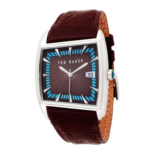 Best Review Ted Baker Mens Watch TE1004 with Brown Dial and Brown Leather Strap