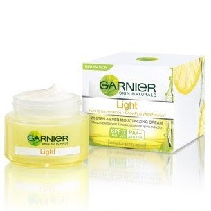 spf lite Discount Garnier Skin Naturals Light Whiten and Even Moisturizing Day Cream 50 ml