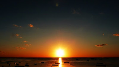 Lukisan Pemandangan Waktu Senja Di Tepi Pantai - Trat Archives Thaizer