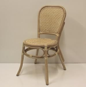 Amazon.com - Dining Armless Accent Wicker Side Chair Handmade ...