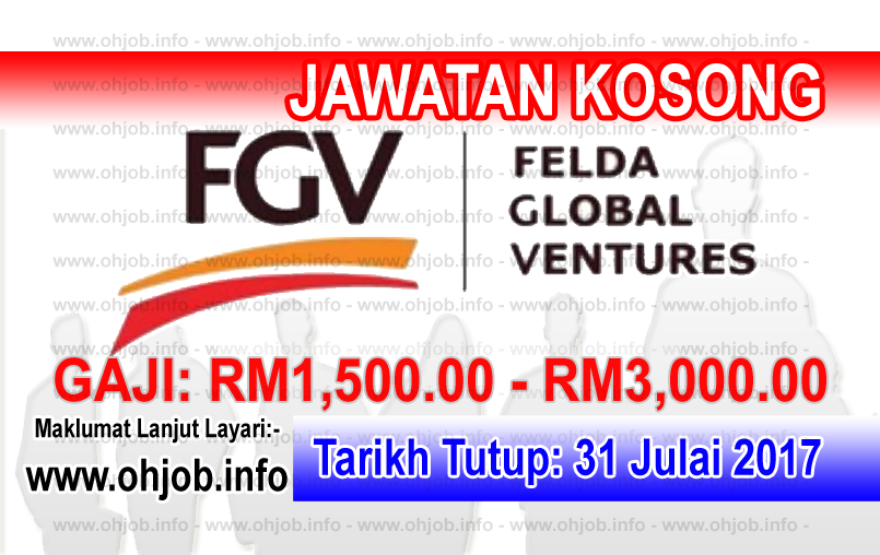 Jawatan Kerja Kosong Felda Global Ventures - FGV logo www.ohjob.info julai 2017