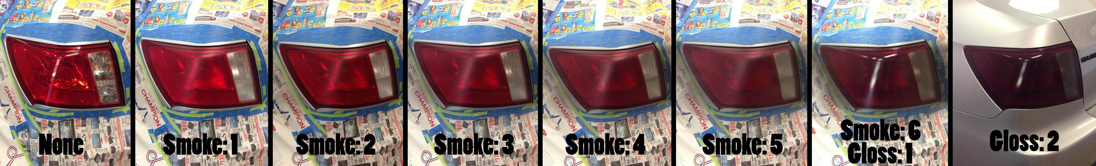 Plasti Dip Smoke Tail Lights Layer Comparison Plastidip