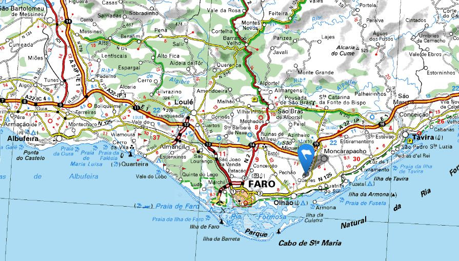 Carte Michelin Portugal sud