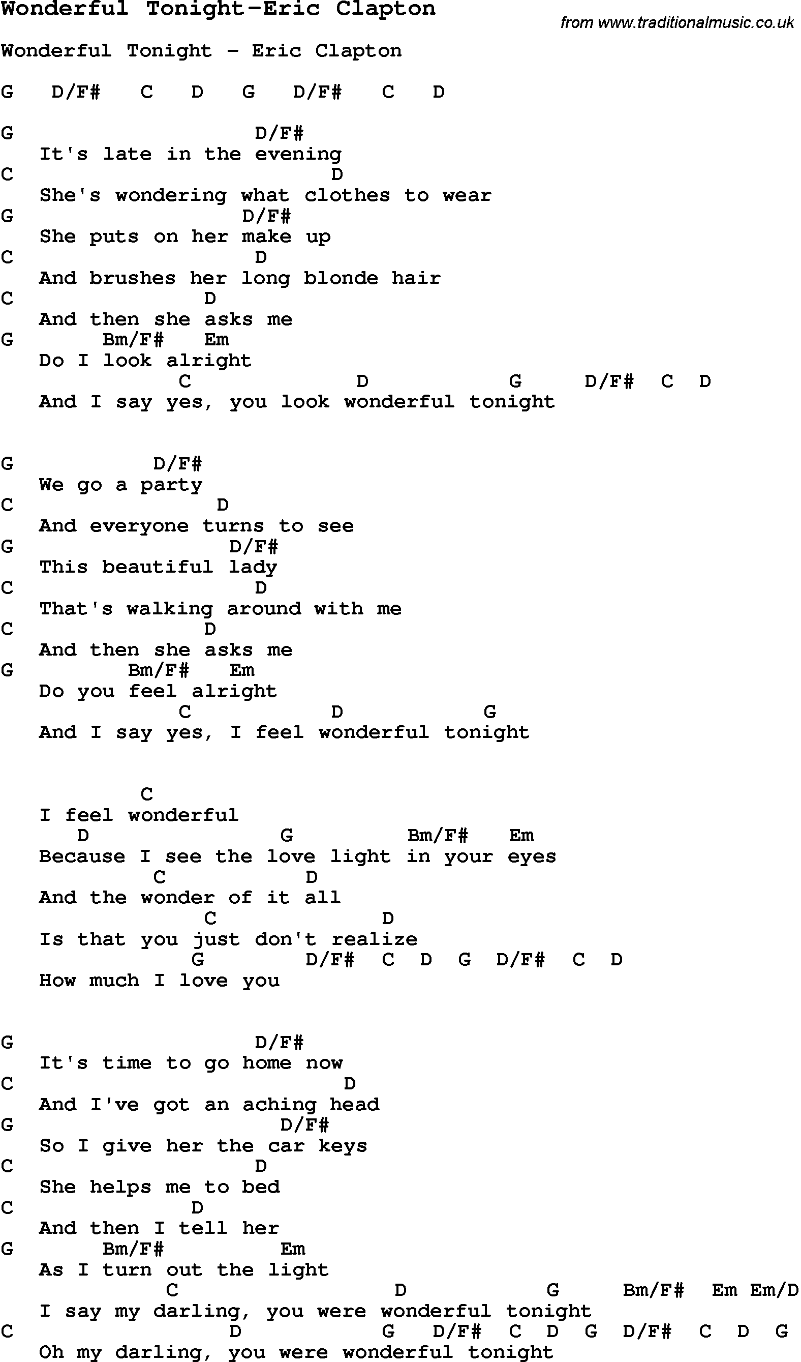 Download Eric Clapton Song Wonderful Tonight  overpigi