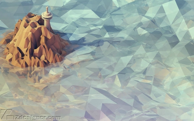 iZdesigner Team - 19 Wallpapers phong cách Low Poly ấn tượng