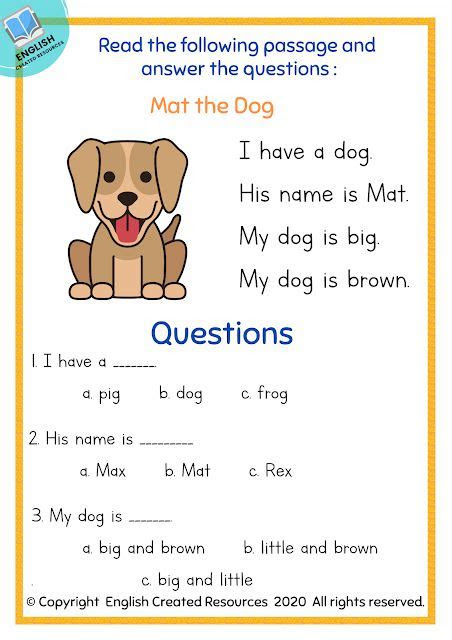  kindergarten reading comprehension part 1 reading comprehension
