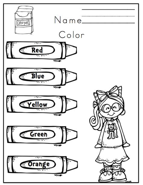 Children will need to use markers or crayons, as well as scissors and glue. preschool packet learning colors preschool printables