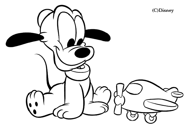 Dessins De Bebe Disney A Colorier