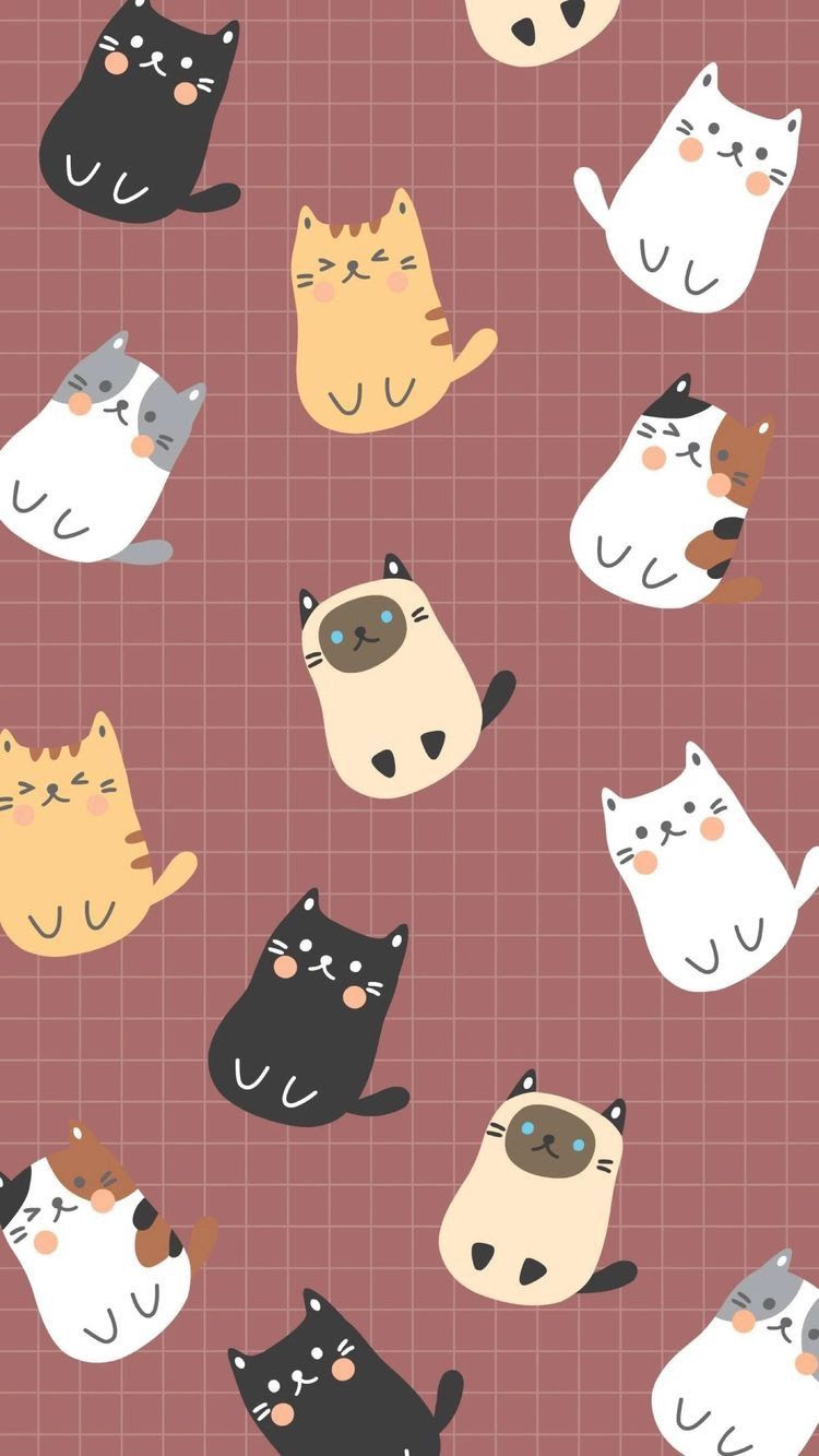 最も選択された スマホ 壁紙 猫 イラスト Hd壁紙画像