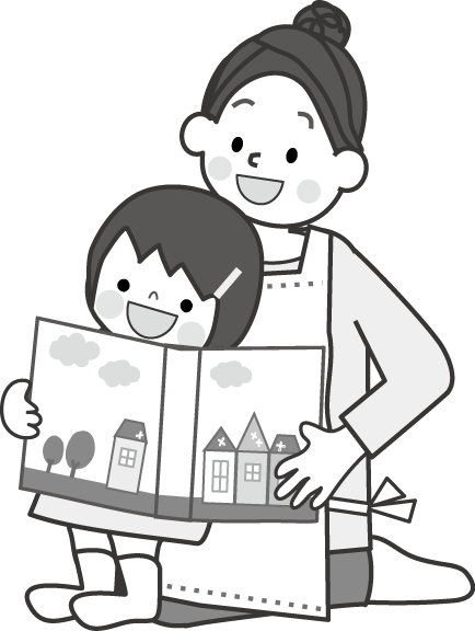 本の読み聞かせのイラスト 無料イラスト フリー素材