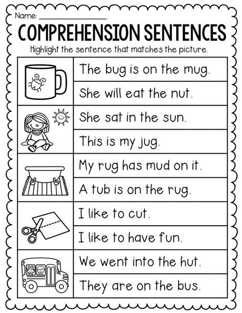 Help your child strengthen his memorization skills with this printable worksheet, which uses sight words in a simple matching game. pin by sheer on worksheets kg kindergarten reading worksheets