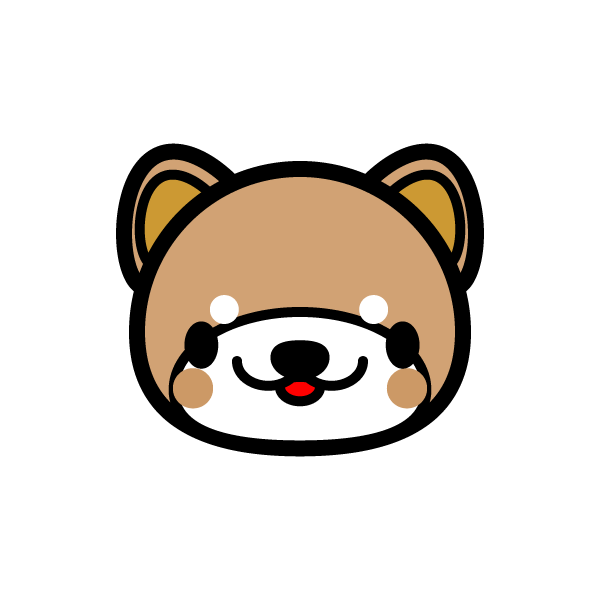 かわいい柴犬の無料イラスト 商用フリー オイデ43