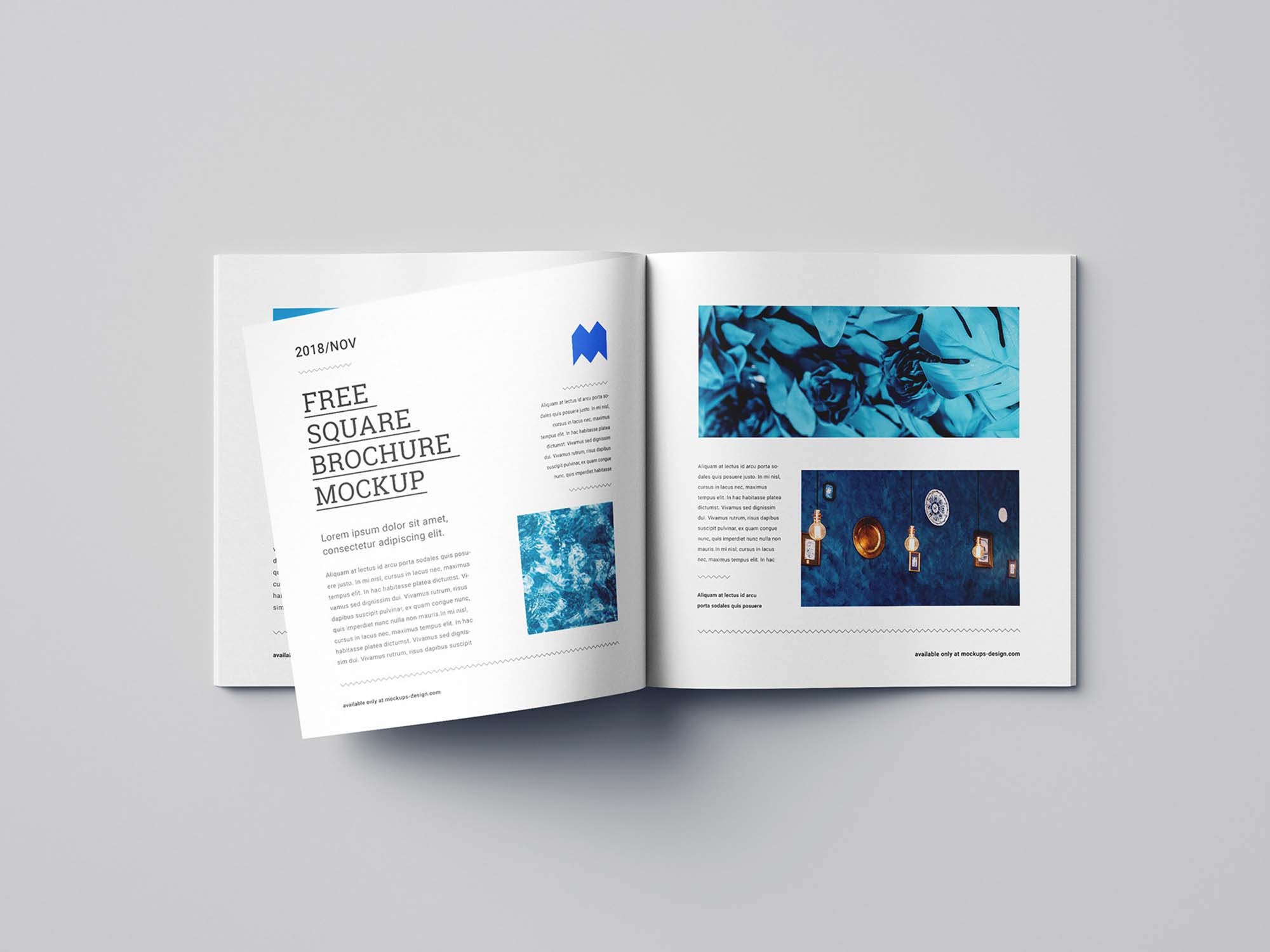 Download Free Square Brochure Mockup Psd