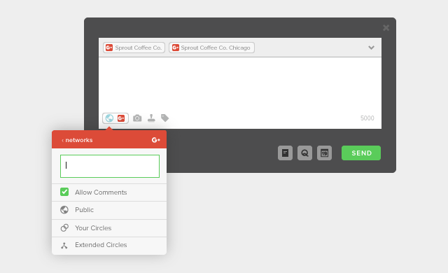 Google+ Targeting Options in Sprout Social