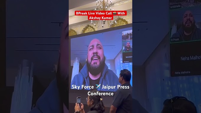 Bpraak Live Video Call With Akshay Kumar In Jaipur During #SkyForce ✈️ Song Launch 📸🔥😍