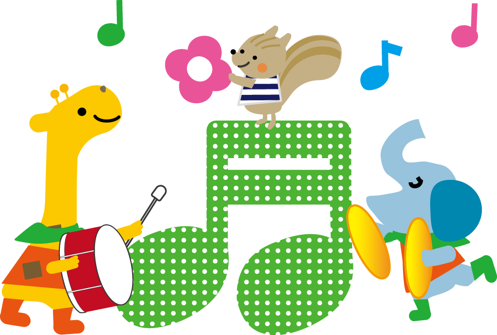 リトミックのイラスト 音楽 無料イラスト