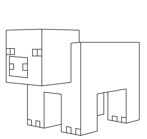 Ausmalbild Minecraft Schwein Ausmalbilder Kostenlos Zum Ausdrucken