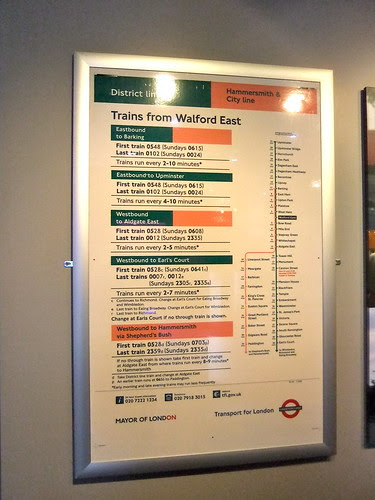 Trains from Walford East by James Cridland