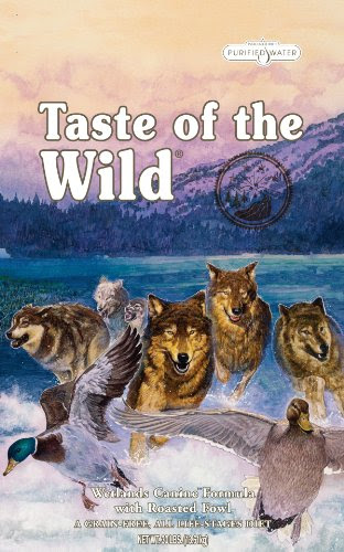 Taste of the Wild Dry Dog Food, Wetlands Canine Formula with Roasted Wild Fowl, 30-Pound Bag