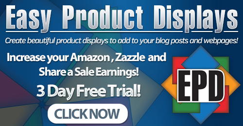 Easy Product Displays for Amazon and Zazzle Affiliates