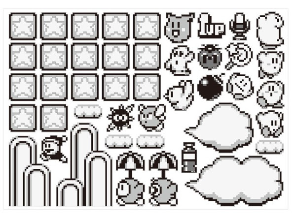 カービィのモノクロゲームボーイ風ドット絵が超カワイイ Macbookやipadに貼って遊べるステッカーが発売に そうさめも