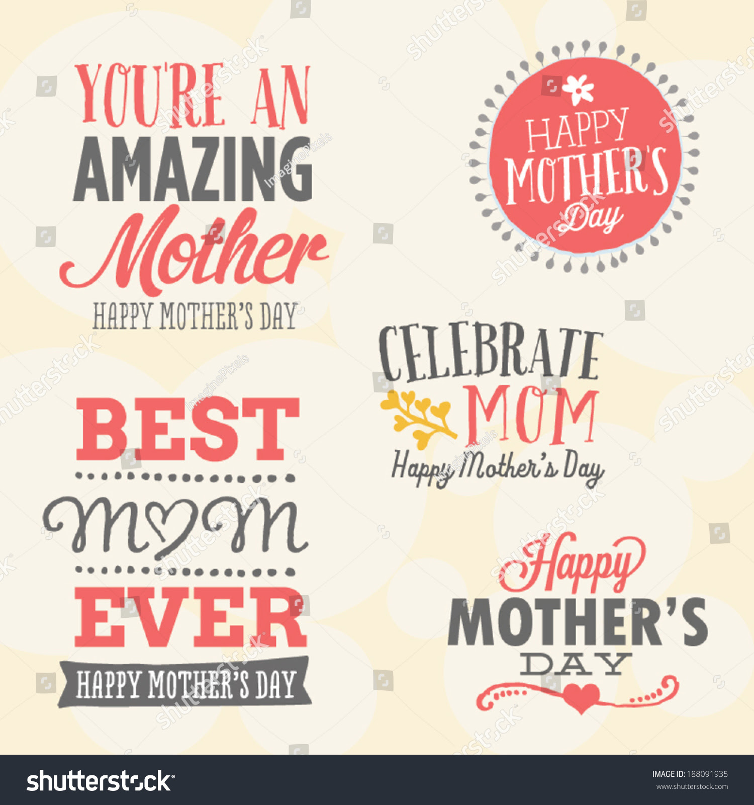 Download Mother'S Day Vector Set | 5 Unique Mother'S Day Vectors ...