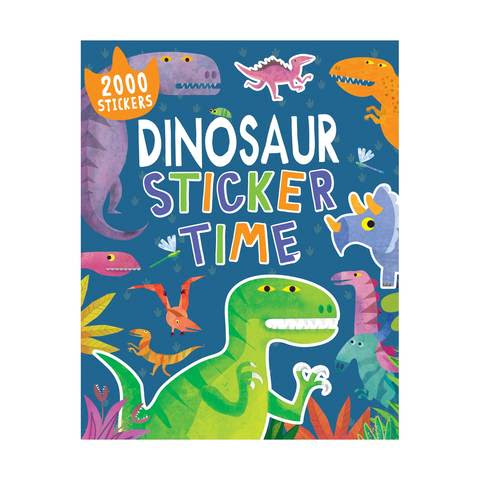 Dinosaurs Sticker Time Book Kmart - dinosaurs sticker time book