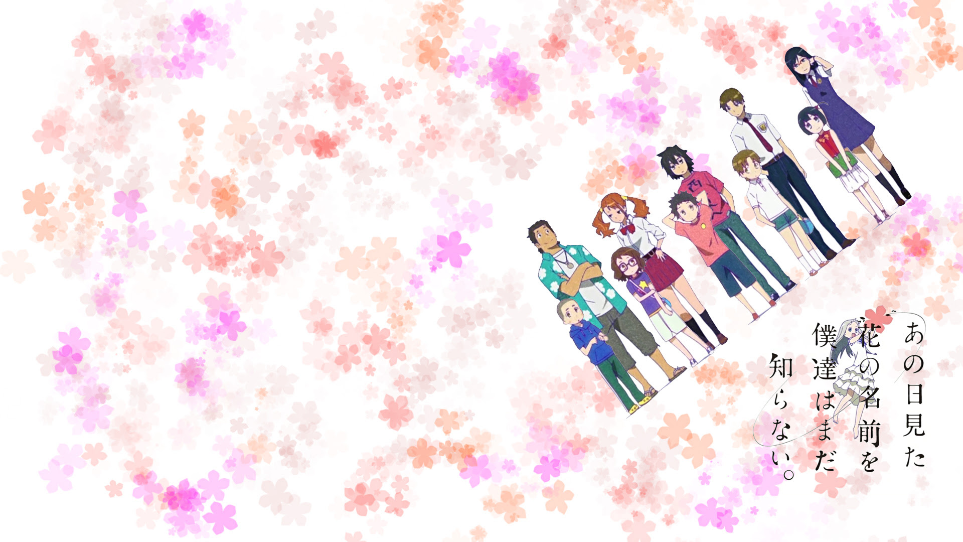 Wallpaper 壁ニ描ク想イ あの花