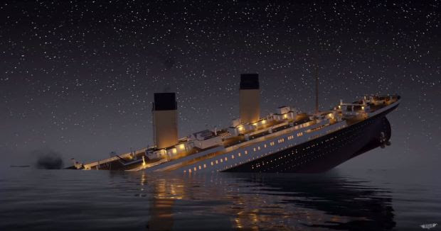 Titanic Sinks in a realtime