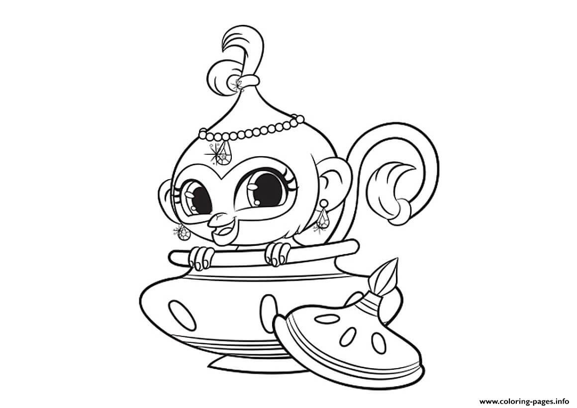 Shimmer And Shine Tala 1 coloring pages