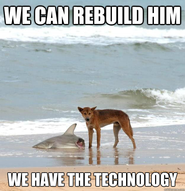 We Can Rebuild Him We Have The Technology We Have The Technology Quickmeme