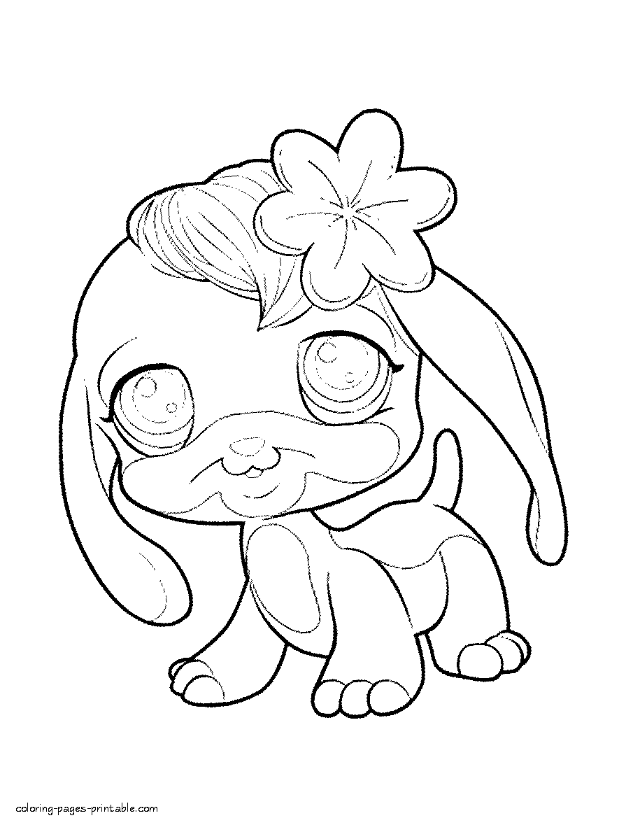 LPS coloring sheets print it free · Littlest pet shop