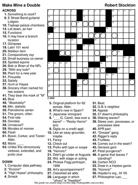 Easy, medium, hard, and evil. best medium hard crossword puzzles printable mitchell blog