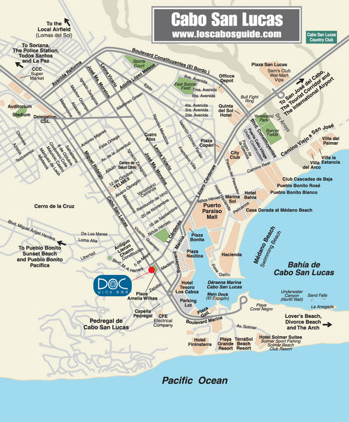 Cabo San Lucas On Map