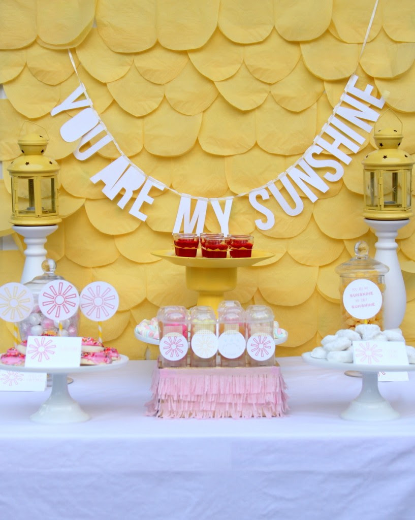 you are my sunshine baby shower and some cheerful baby shower ideas