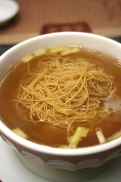 Handmade bamboo-pressed noodles