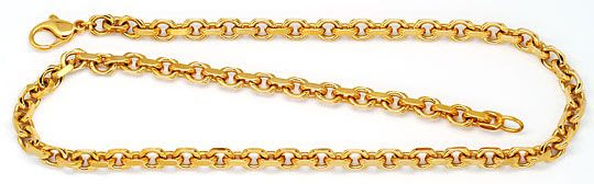 Original-Foto 1, MASSIVE ANKER KETTE GOLDKETTE GELB-GOLD RÖTLICH