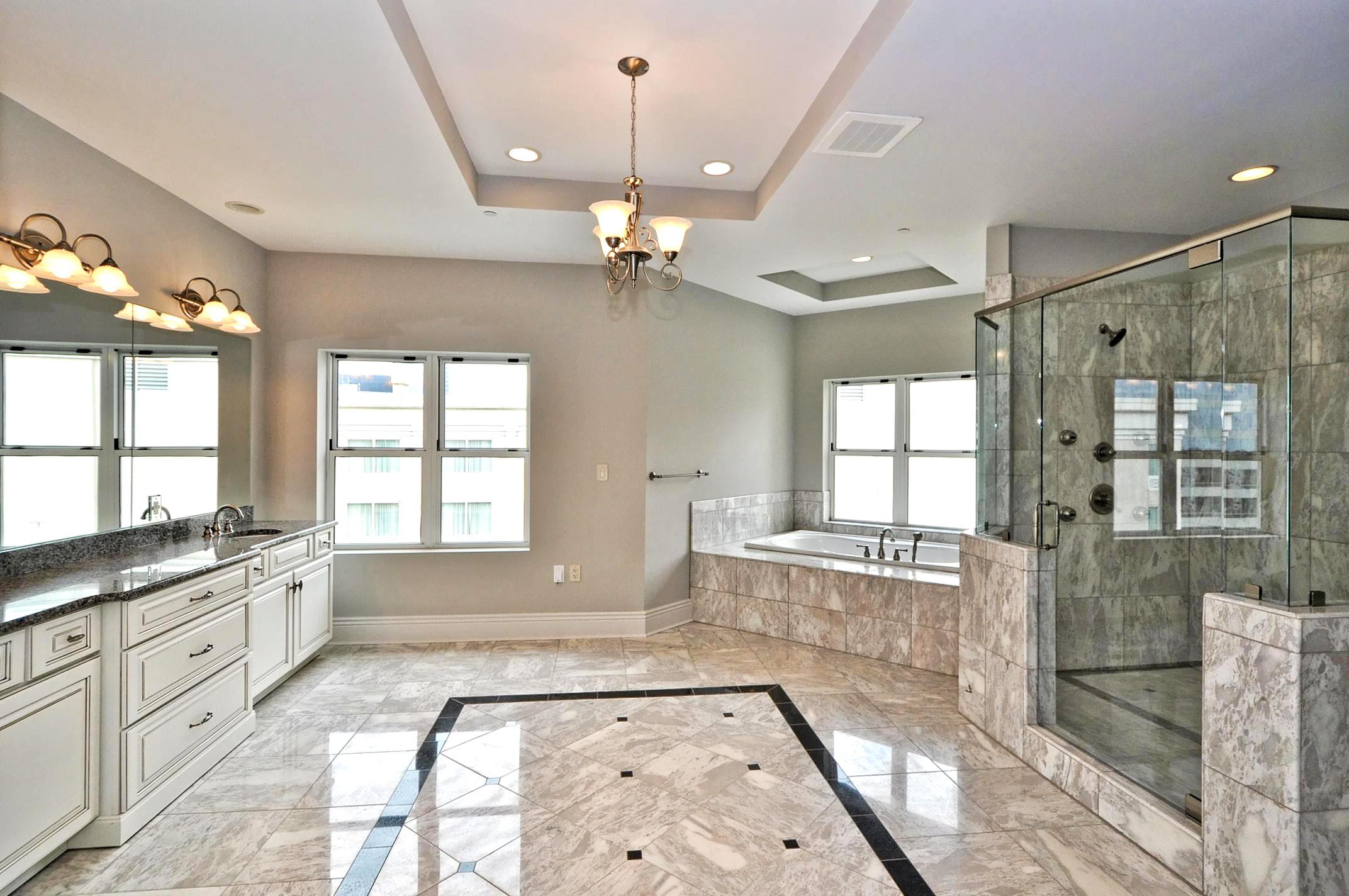 30 interesting ideas and pictures of granite bathroom wall ...