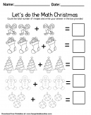 Christmas Addition Worksheets