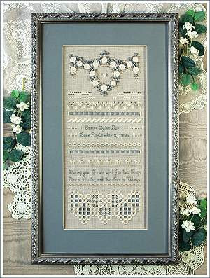 Heirloom Birth Sampler by Victoria Sampler - Cross Stitch ...