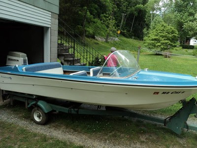 1963 15 Foot Fiberglass Boat Elgin Sears 1969 Evinrude ...
