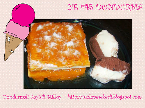 Dondurmali Kayisili Milfoy - Tuzlu ve Sekerli