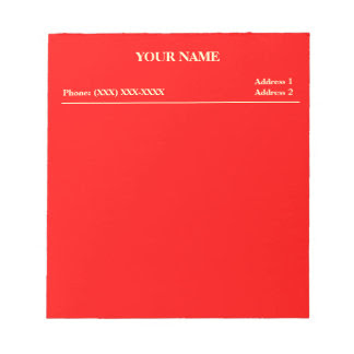 Office Memo Pad (Red)