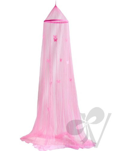 Black Friday Butterfly Bed Canopy (bright pink netting) Deals