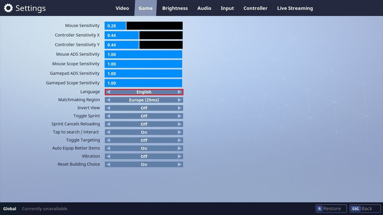 How to change the language in Fortnite: Battle Royale ... - 1280 x 720 jpeg 69kB