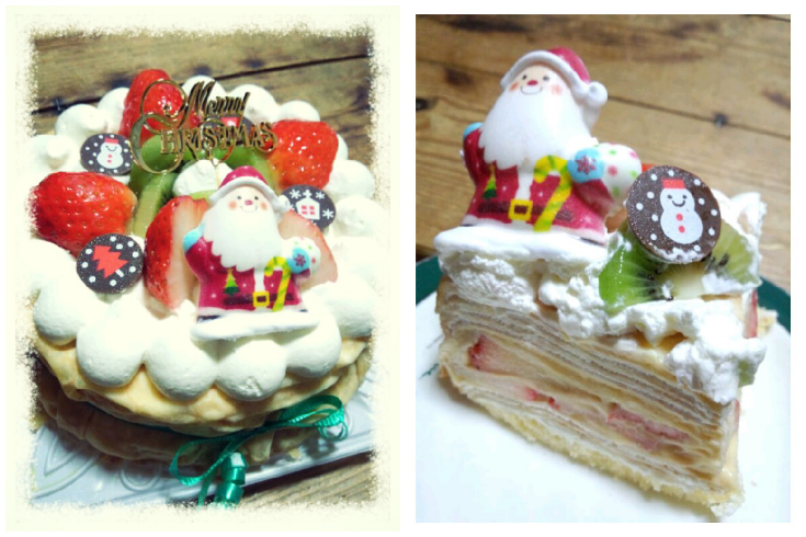 大好きアレコレ ａｒｒａｎｇｅｍｅｎｔ ｃｏｌｌｅｃｔｉｏｎ クレープ カフェ ミュール のクリスマスケーキ