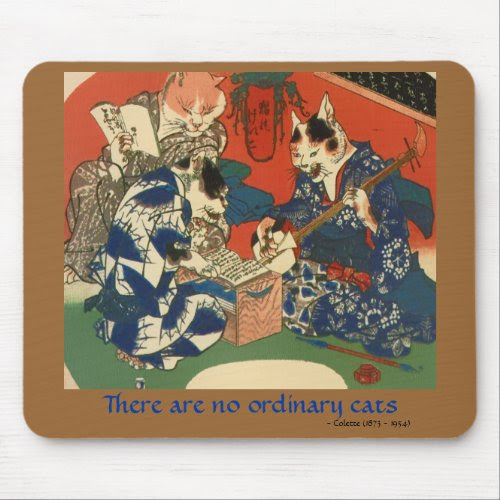 Cats in Kimonos Mousepad