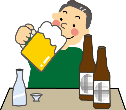 無料イラスト画像 ユニーク暴飲 暴食 食べ 過ぎ イラスト