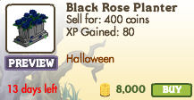 Black Rose Planter Market Info